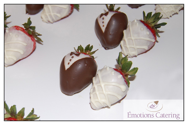 Bride and Groom Chocolate Dipped Strawberries