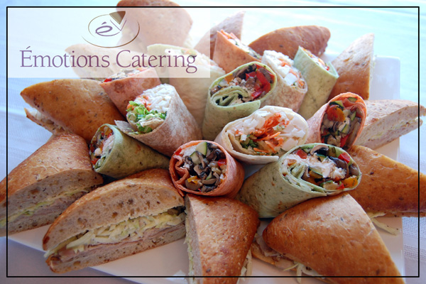 Lunch Menu - Medley of Sandwiches and Wraps